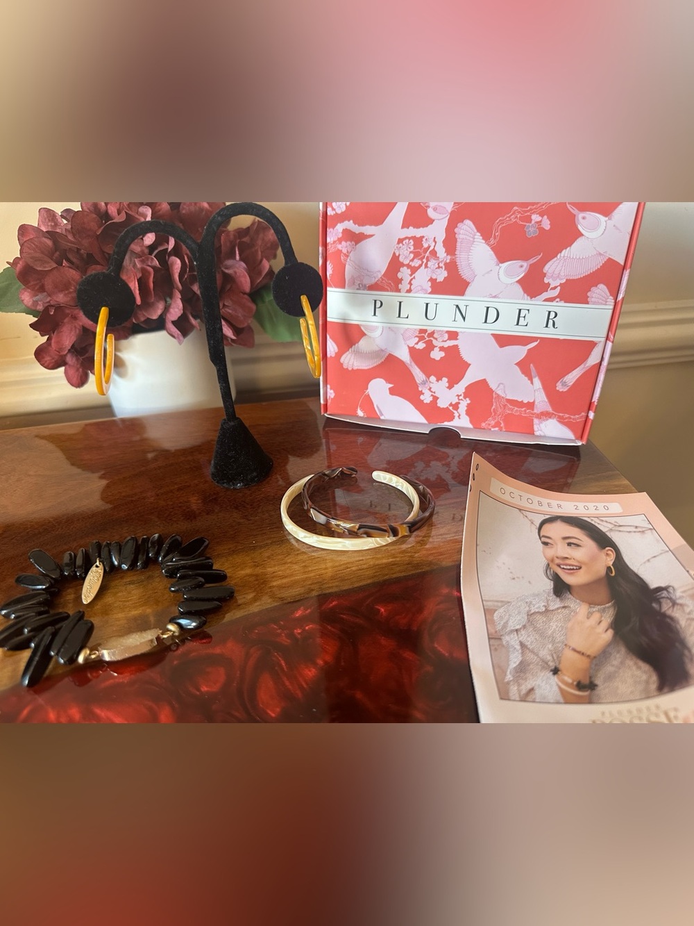 Plunder Design Posse October  2020 Jewelry Set: Earrings & 3 Bracelets NIB